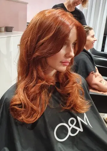 Natural hair styling at Byron Beauty Bar salon