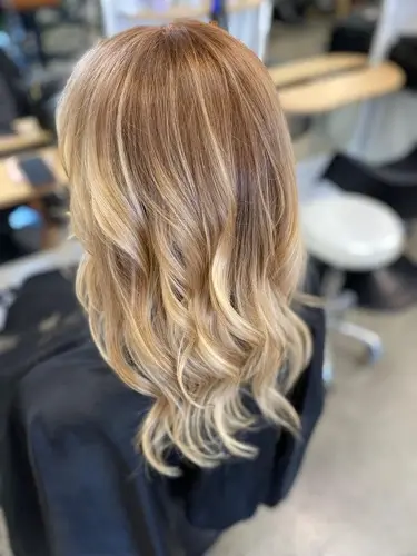 Red and copper hair colour transformation Byron Bay